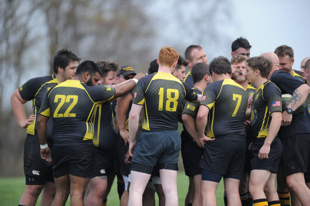 men-huddle