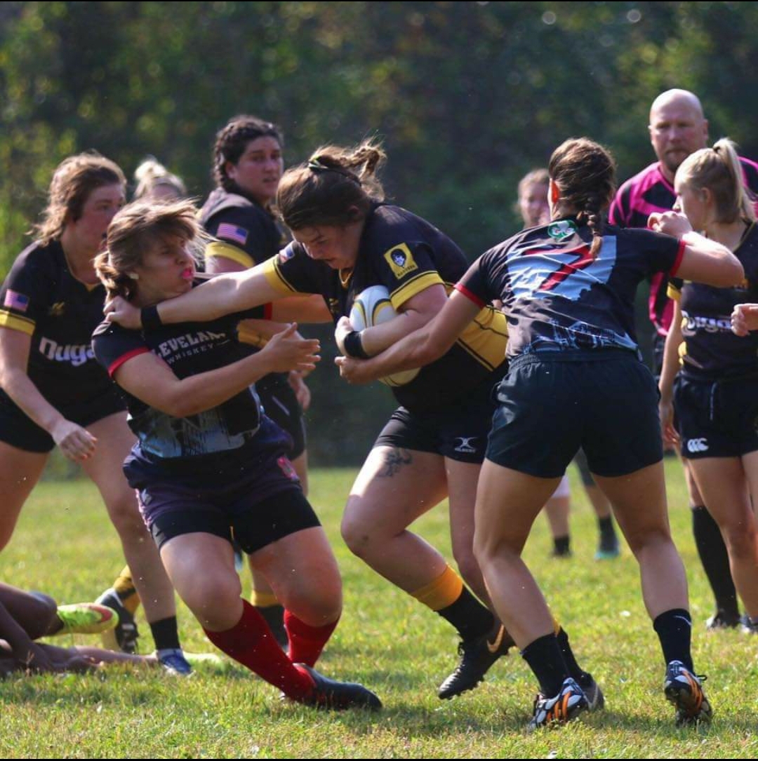 Nickole Burkett powers through for extra meters against Cleveland