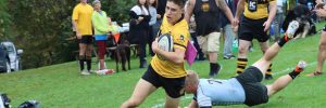 Forge winter Misha Shorin scores a try against Cincinnati RFC.
